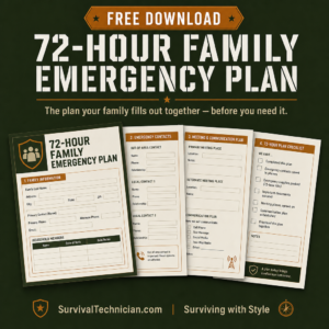 72-Hour Family Emergency Plan — Free Printable PDF
